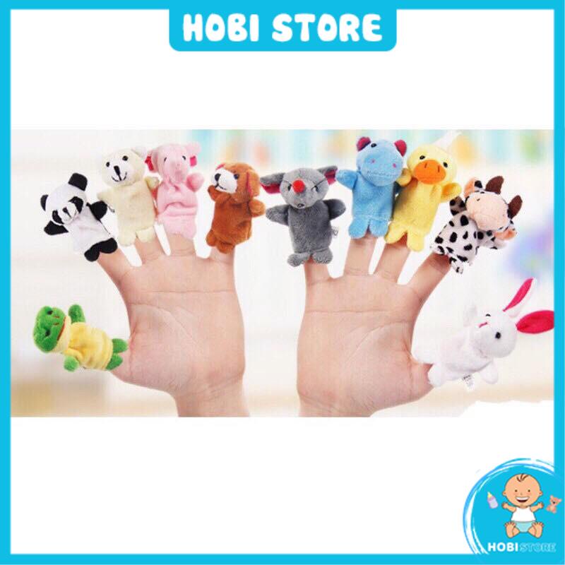 Bộ thú rối xỏ ngón tay kể chuyện 10 con cho bé - Hobi Store