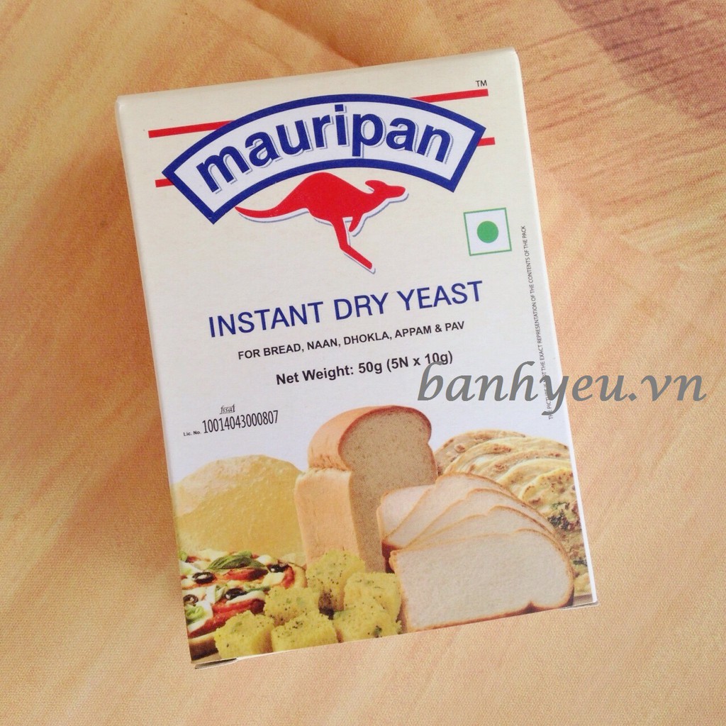 Men khô lạt Mauripan/Men nở làm bánh mì, bánh pizza - PL57