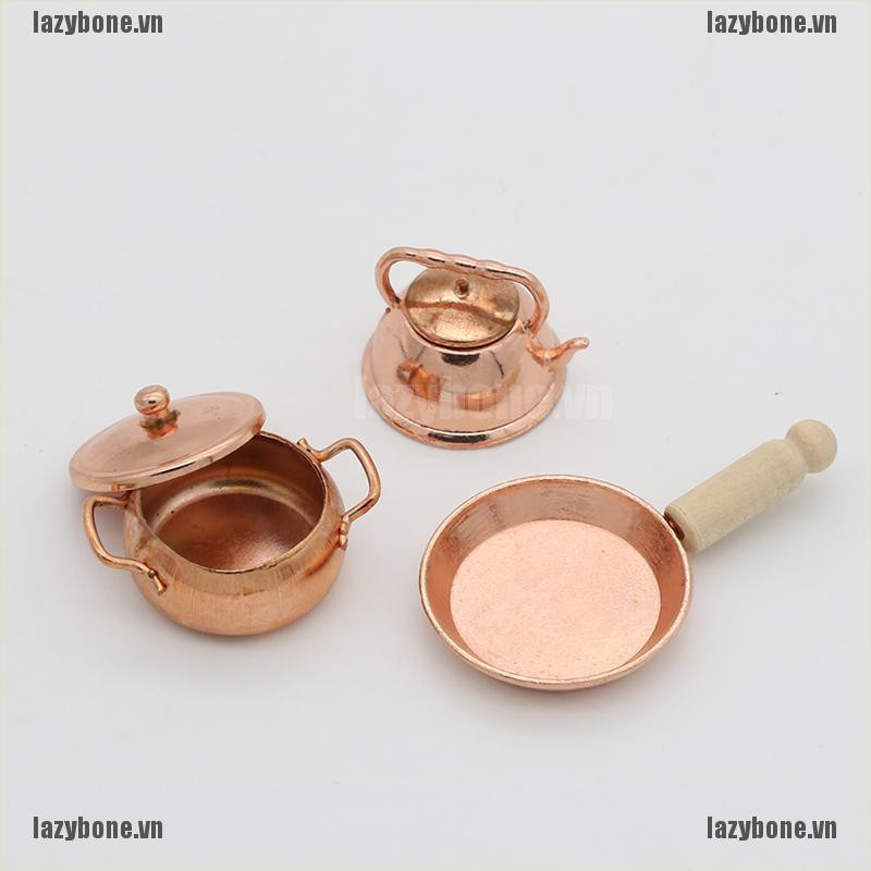 Mô Hình Nồi Và Chảo Mini Tỉ Lệ 1: 12 Trang Trí Nhà Búp Bê