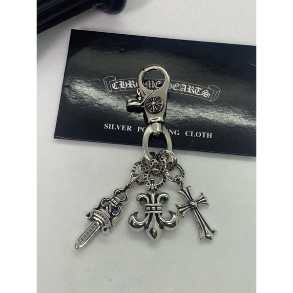 Móc khoa, key chain Chrome Heart bạc fullbox  - Chrome Heart Store