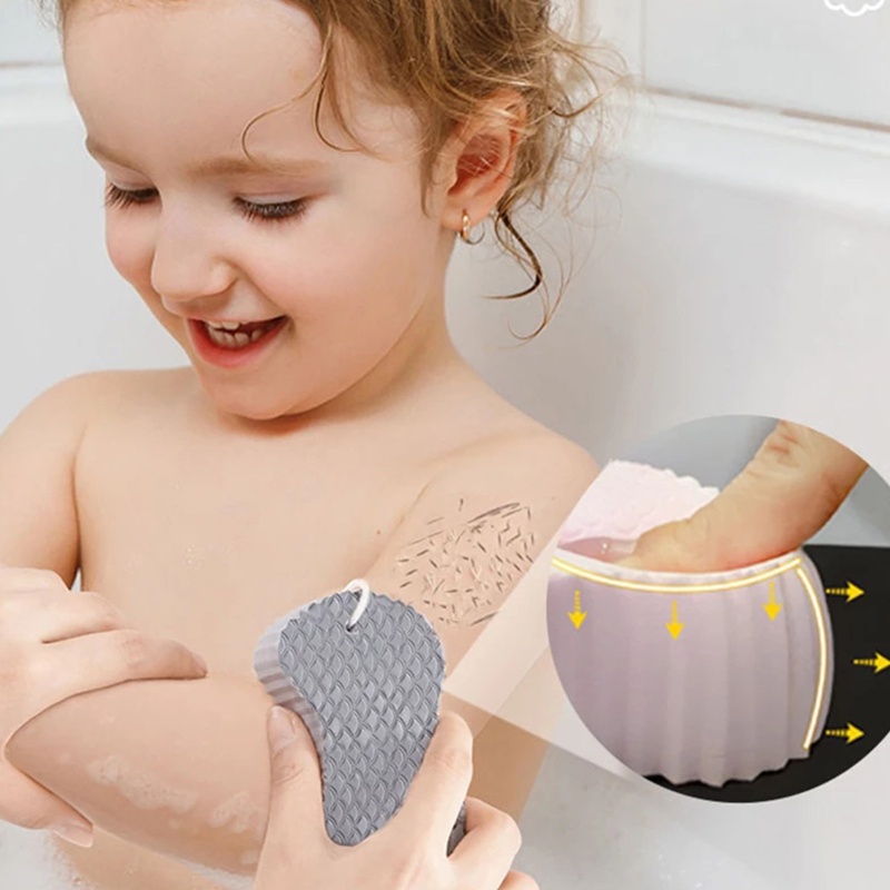 Set 2 Bông Tắm Tẩy Tế Bào Chết Làm Sạch Da