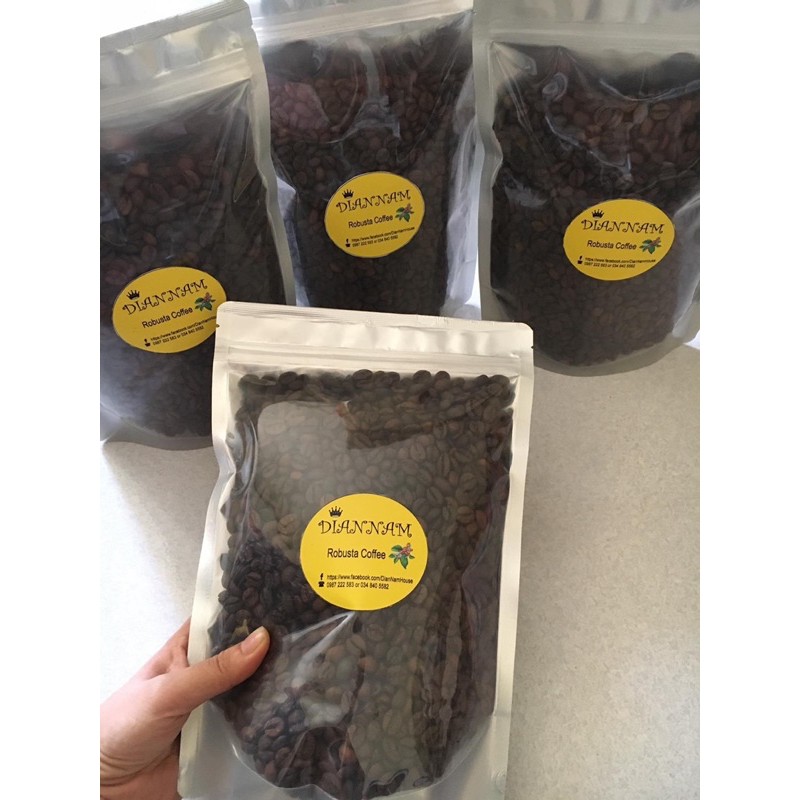 Cà Phê Robusta Nguyên Chất 100% Gói 500GR (Có Loại Hạt và Xay) | BigBuy360 - bigbuy360.vn