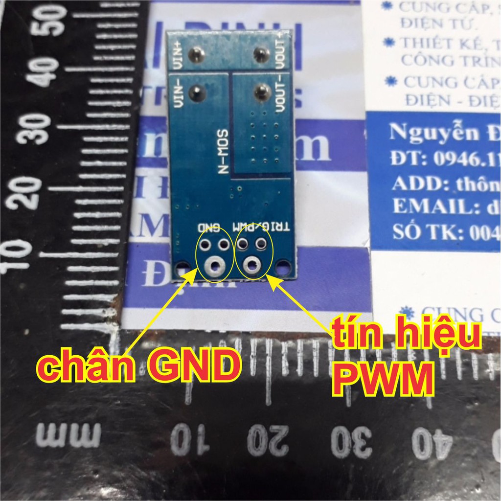 MODULE mạch cầu H PWM điều khiển LED, động cơ... công suất cao kích thước nhỏ D4184 15A 400W 5-36V 0-20Khz kde4686