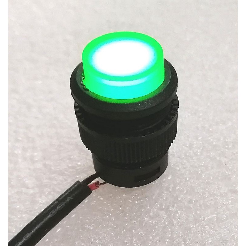 Nút nhấn R16-503 nhấn nhả nhấn giữ công tắc đóng mở tự khóa có đèn 3A/250V lỗ 16MM