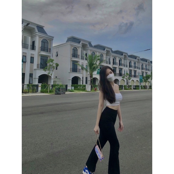 Quần legging ống loe dáng dài siêu tôn dáng | BigBuy360 - bigbuy360.vn