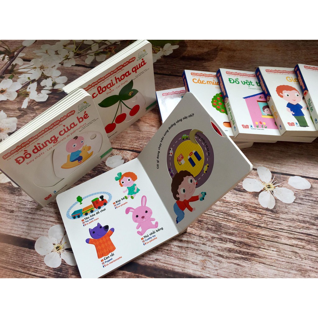 Sách - Đồ chơi của bé (thuộc Bộ sách chuyển động thông minh đa ngữ Việt - Anh - Pháp) | BigBuy360 - bigbuy360.vn