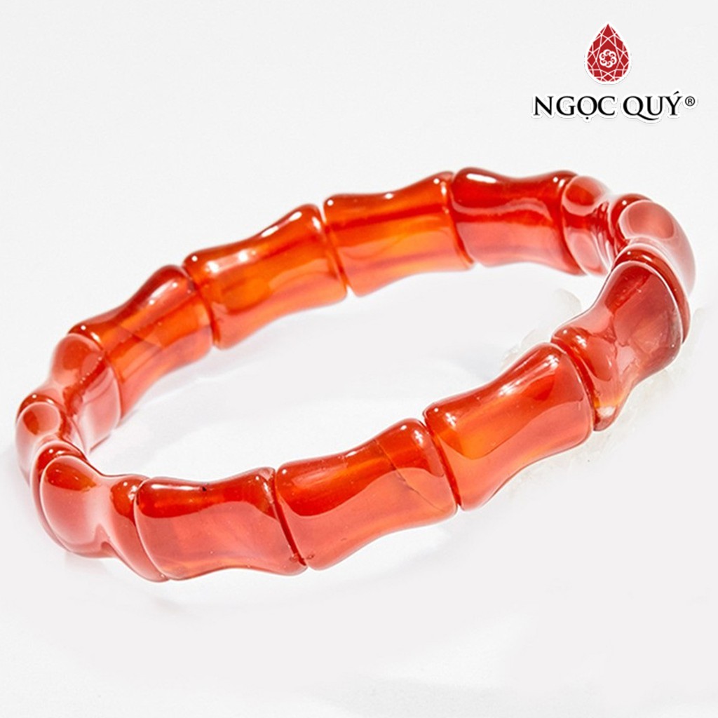Vòng Tay Đốt Trúc Mã Não Đỏ - Ngọc Quý