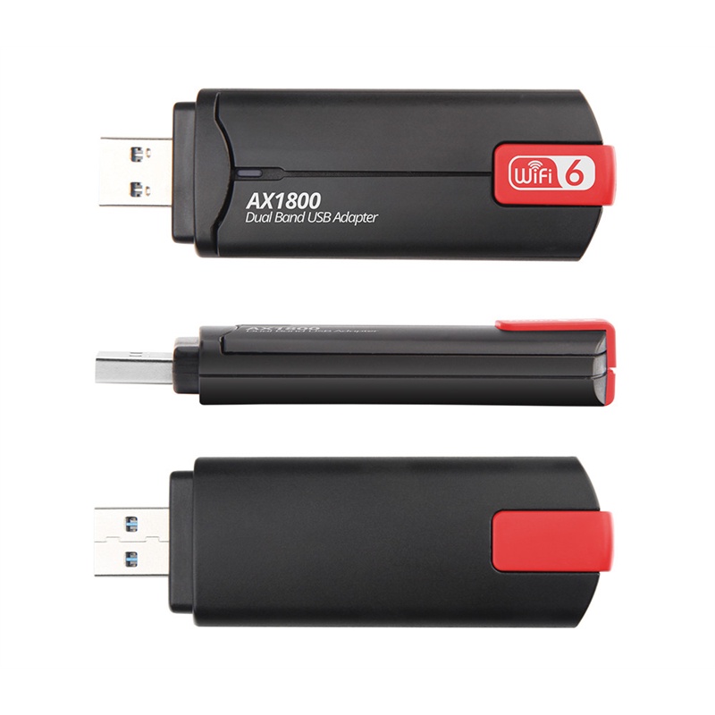 Usb Thu Sóng Wifi Không Dây 1800Mbps 6 Băng Tần Kép USB 3.0 2.4GHz/5GHz Kèm Ăng Ten Thu Sóng Cho PC/Laptop