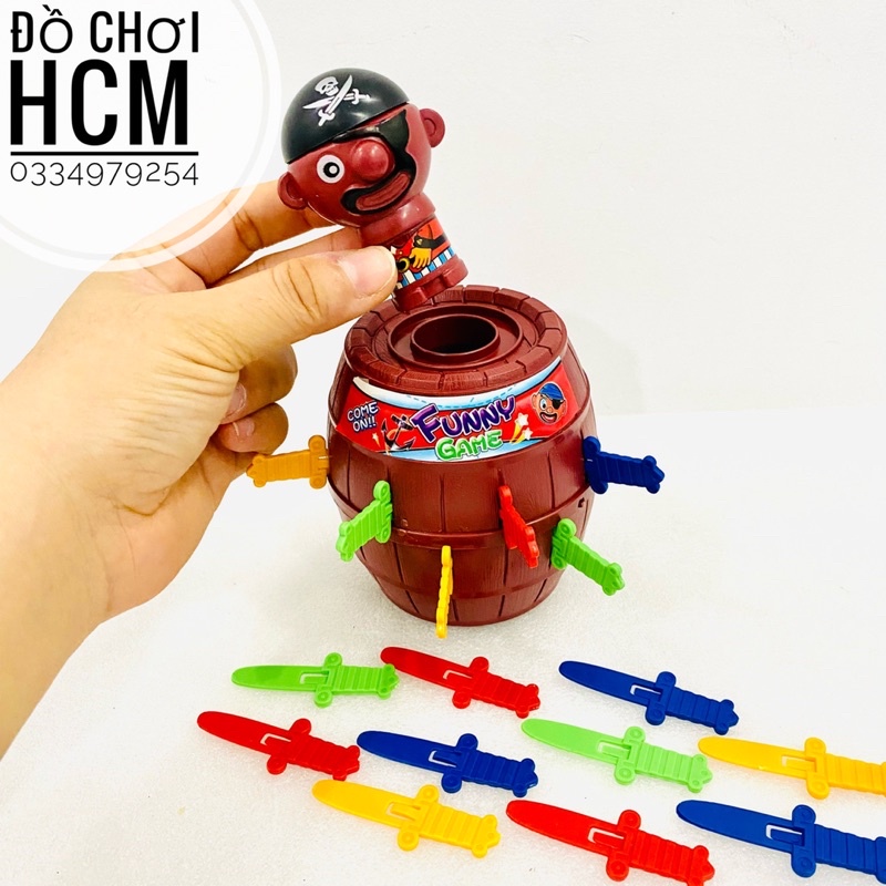 Đồ chơi trẻ em đâm hải tặc kèm 16 và 24 kiếm size lớn, đồ chơi kiếm đâm hải tặc vui nhộn cho cả gia đình