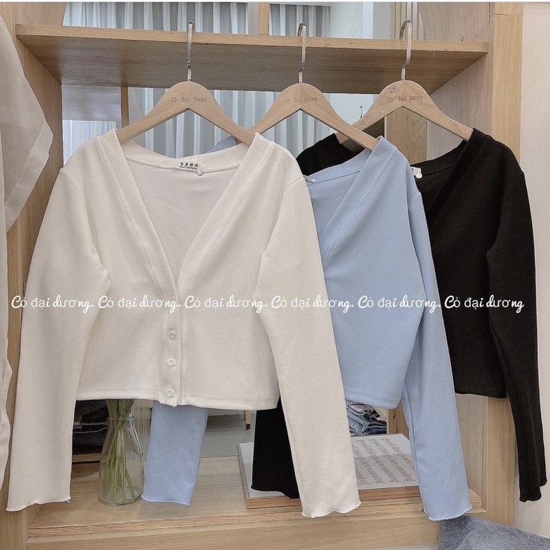 Áo Cadigan Dáng Ngắn Dễ Phối Đồ Siêu Xinh Dành Cho Nữ - Ảnh Thật