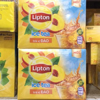 hàng có sẵn Trà Lipton Hoà Tan Vị Đào Hộp 16 gói x14g