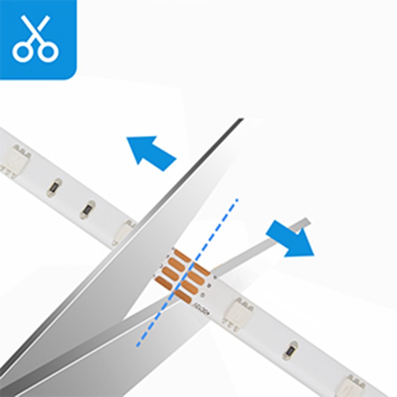 Dải Đèn Led 2.8m Cổng Usb Tv Rgb Wifi Thông Minh Cho Màn Hình 40-60 Inch Hdtv Pc  điều khiển giọng nói