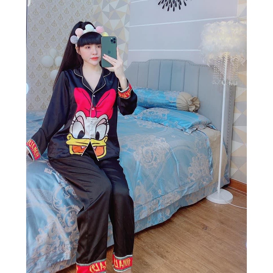 Pizama satin lụa in mickey TDQD | WebRaoVat - webraovat.net.vn