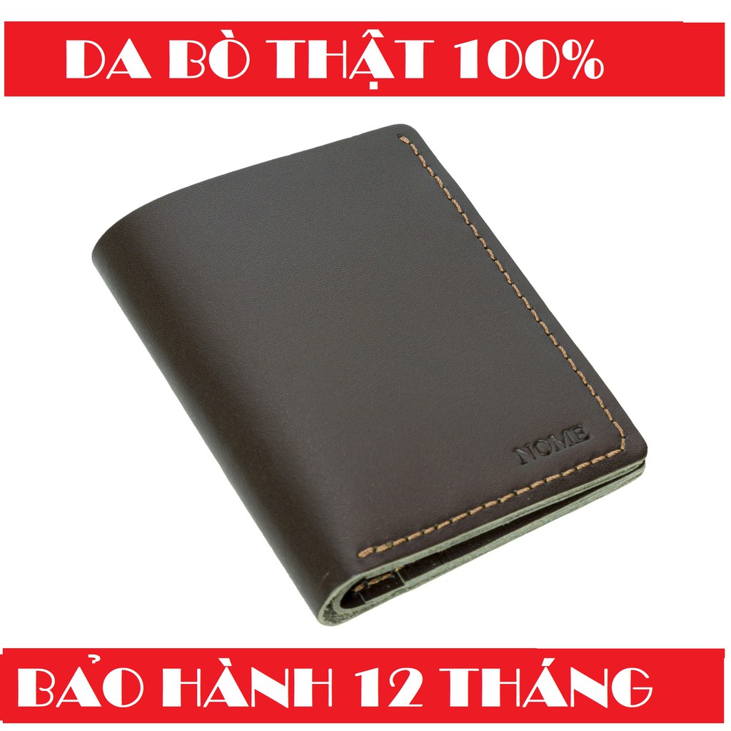 Ví Nam Da Bò Thật Cao Cấp Mini | Bóp Nam Da Đứng Thời Trang Nam Nữ | VNOME