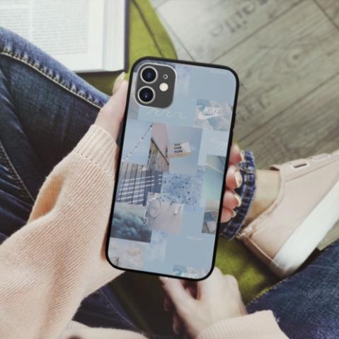 Ốp lưng iphone SAMSUNG hình blue sky collage art dada dadaism cho nam  cho các dòng iPhone PAP20210888