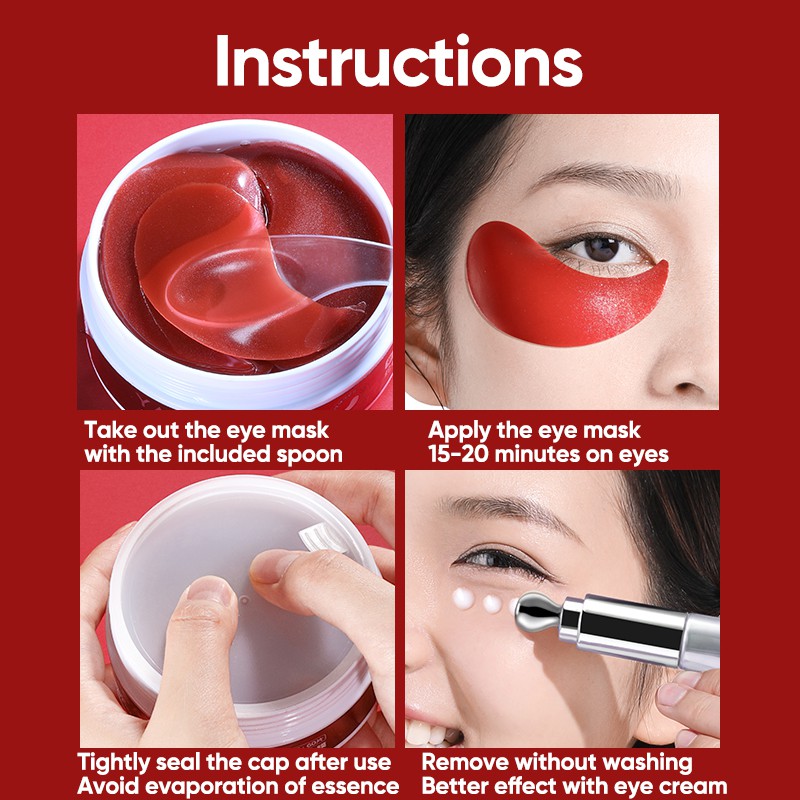 Mặt nạ mắt YAMALISA Collagen xóa thâm quầng mắt dưỡng ẩm da chống nhăn 60 tờ | BigBuy360 - bigbuy360.vn