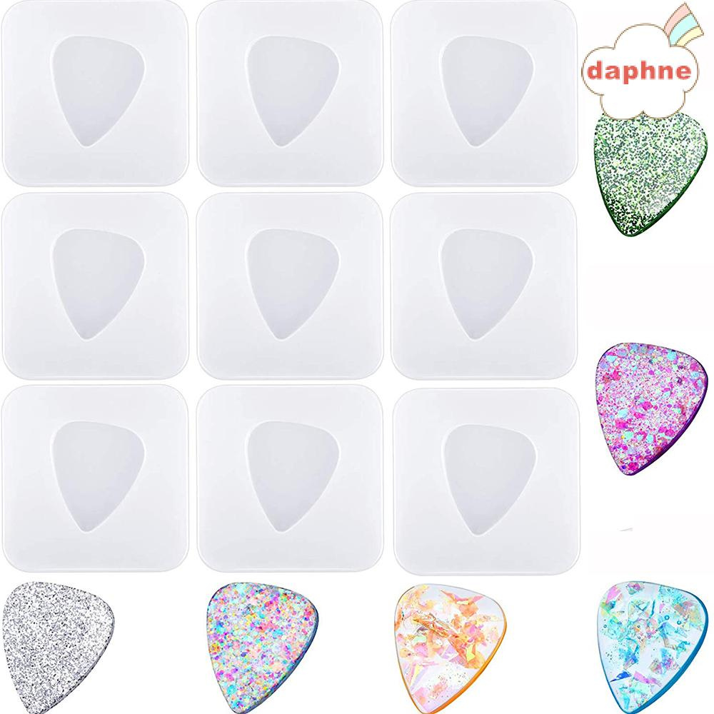 DAPHNE Fluid Arts Guitar Picks Epoxy Game Mold Silicone Mould DIY Resin Guitar Plectrum Pick Handmade Craft Jewelry Crafts Making Clay Tool Resin Mold