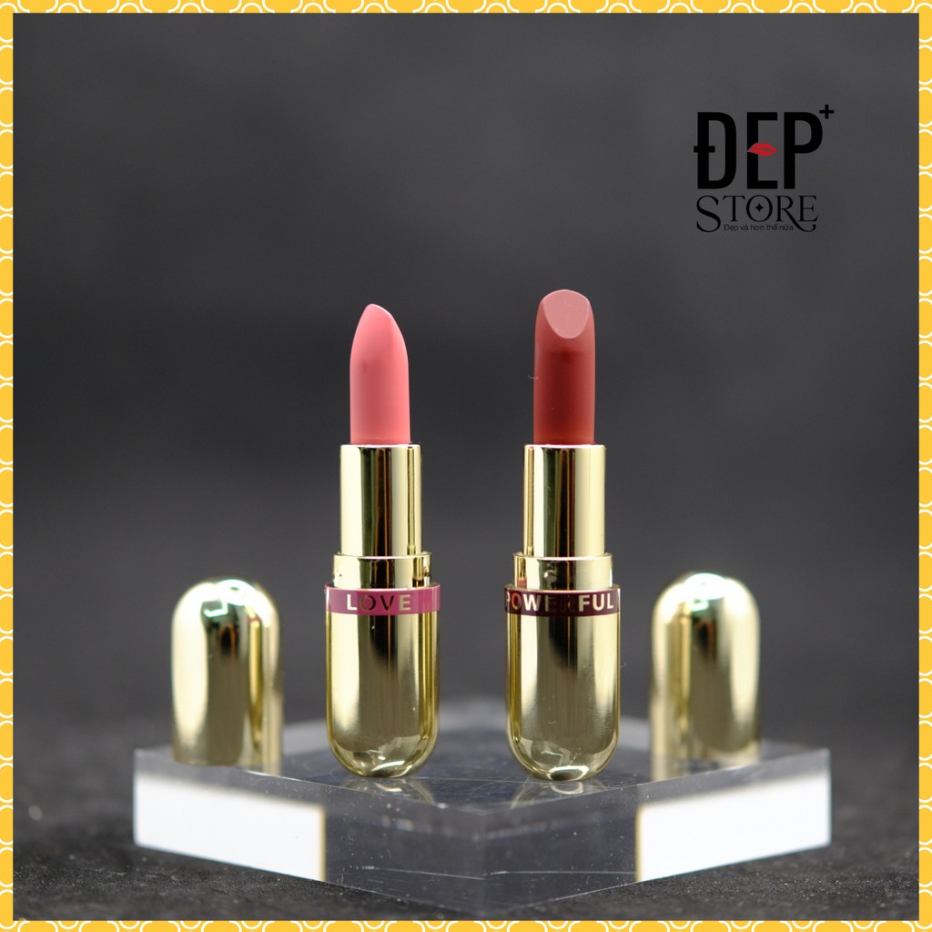 Son Thỏi Mini - Set 2 Thỏi Son Love M.O.I Hồ Ngọc Hà - Golden Gift | BigBuy360 - bigbuy360.vn