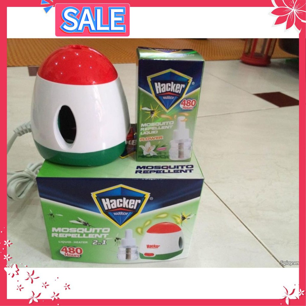 (SIÊU SALE) Máy đuổi muỗi tinh dầu hacker (CAM KẾT HÀNG LOẠI 1) (FREE SHIP)