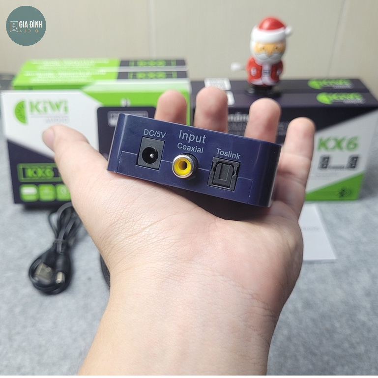 Bộ chuyển đổi âm thanh Kiwi KX6 có Bluetooth - Mới 2023 - Chính hãng