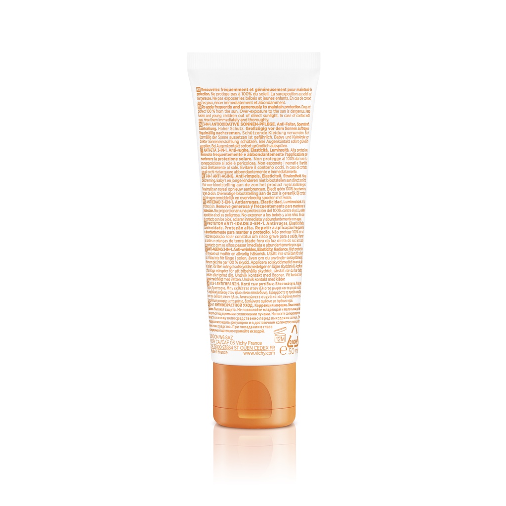 Vichy Kem Chống Nắng Chống Lão Hoá &amp; Dưỡng Da SPF 50 PA+++ Ideal Soleil Anti-Ageing 50ml