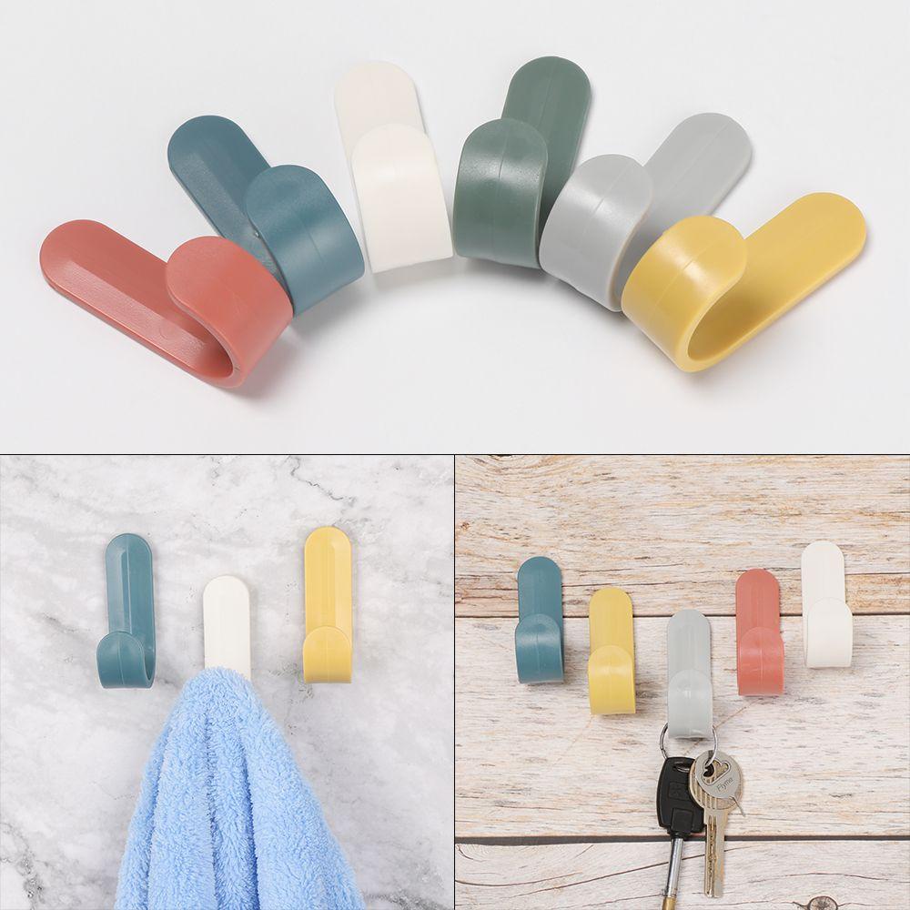 KUNHEV Set 4 Móc Treo Đồ Dán Tường Tự Dính Cho Nhà Tắm