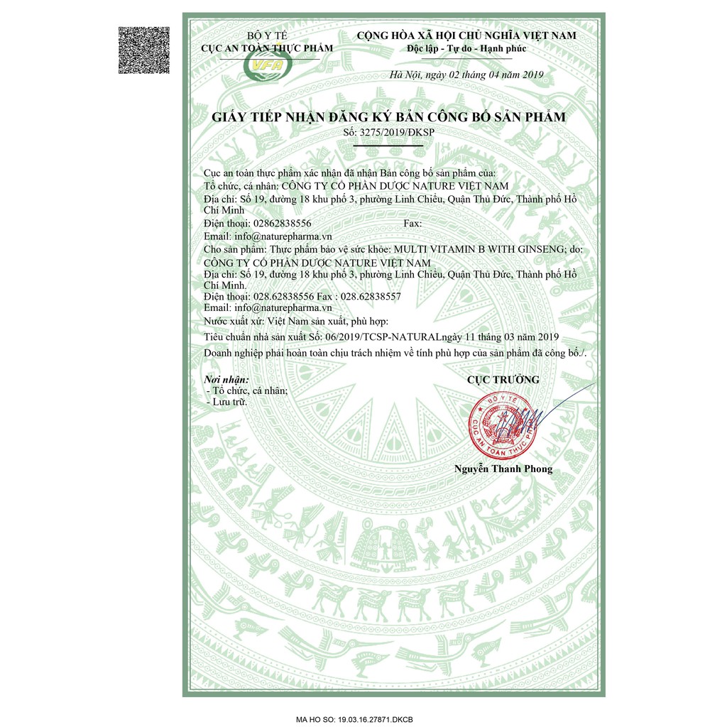 Multi Vitamin B Ginseng viên uống bổ sung các vitamin nhóm B cho cơ thể | Thế Giới Skin Care