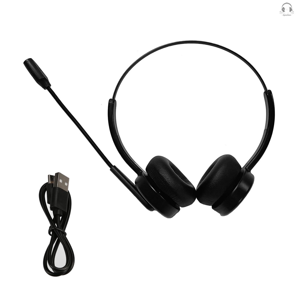 Wireless Bluetooth 5.2 Headphones On Ear Headset with Mic Lightweight Portable Headphone Adjustable Headband Supports Phone Call & Music
