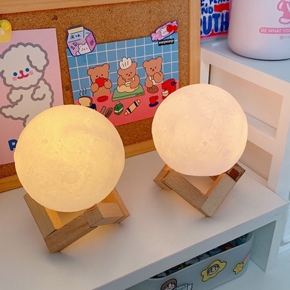 Đèn ngủ thiết kế hình mặt trăng ngôi sao tròn sáng tạo