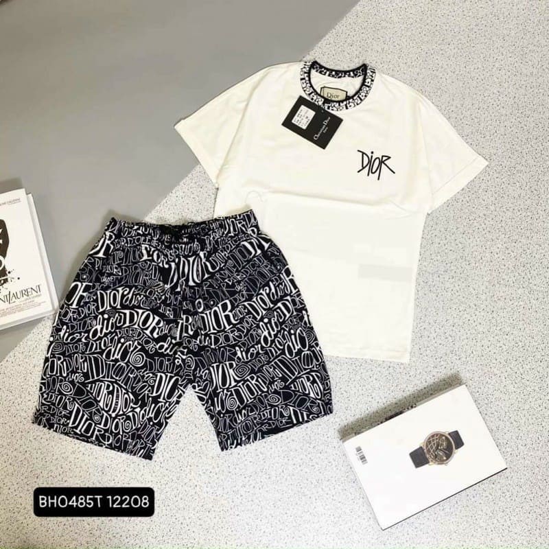 ⚡FREESHIP⚡ Bộ thun nam Dior viền cổ tay , bộ thun nam hè HOT | BigBuy360 - bigbuy360.vn