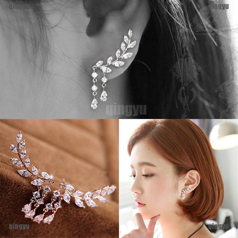 Bông Tai Hình Chiếc Lá Thời Trang Cho Nữ