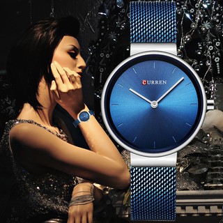 (Siêu quyến rũ) Đồng hồ nữ CURREN LUXURY – Dây Titanium cao cấp