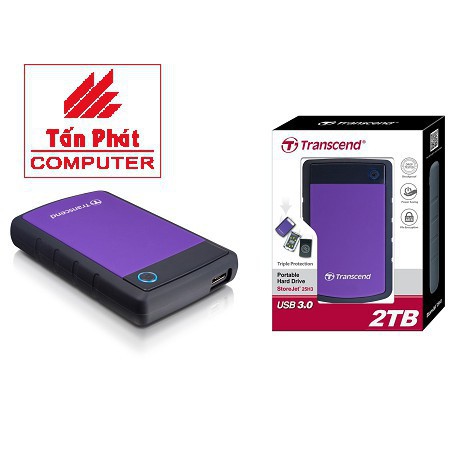 XẢ KHO - BÁN VỐN XẢ KHO -  Ổ cứng di động Transcend StoreJet 25H3P 2.5 2TB USB 3.0 BTC01 KJGHFUROT9578