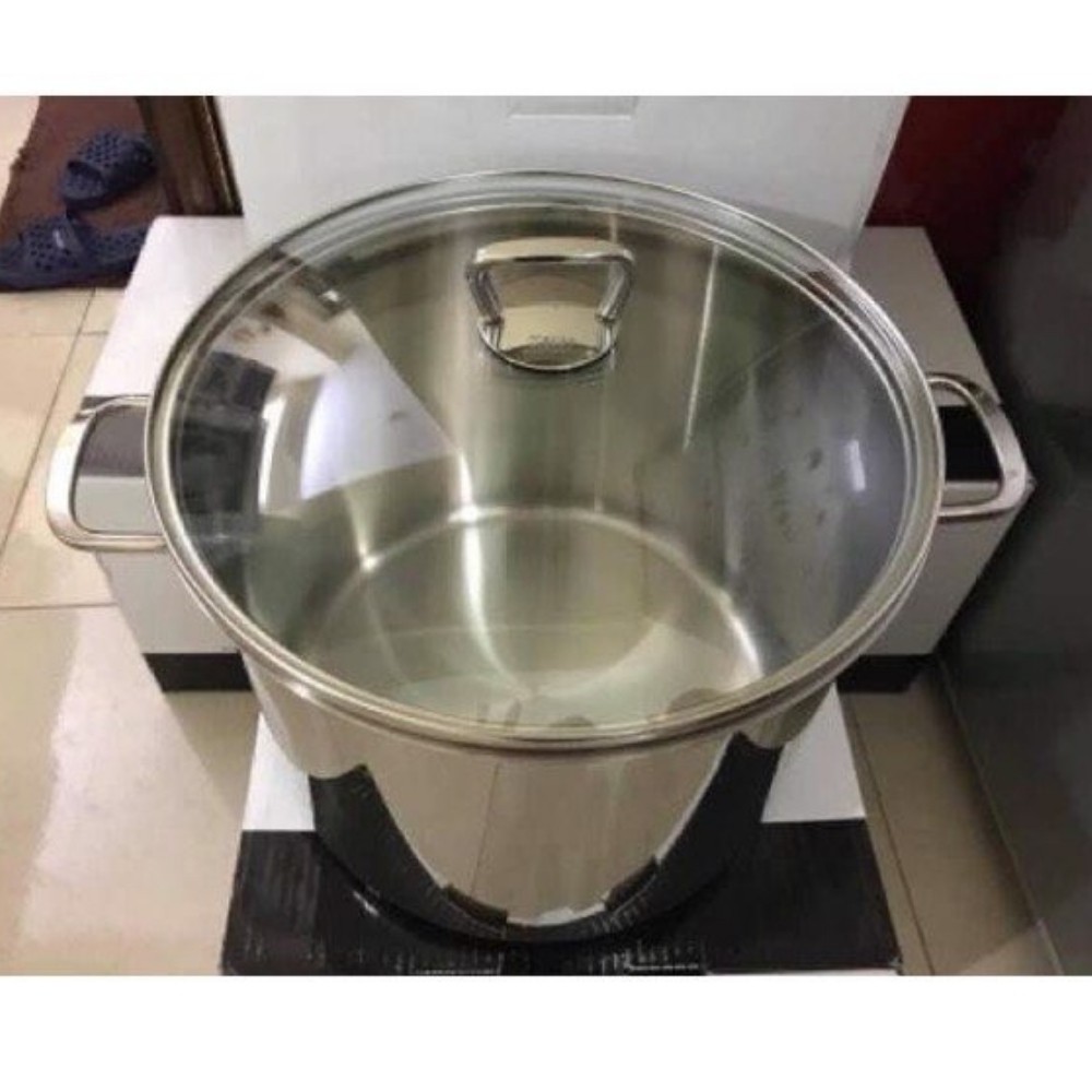 Nồi luộc gà Silit 28cm dung tích 12L - Dùng cho mọi loại bếp, chất liệu inox 18/10 [Hàng Đức]