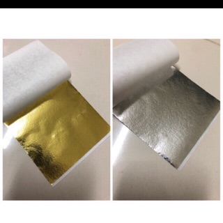 Lá vàng lá bạc trang trí resin