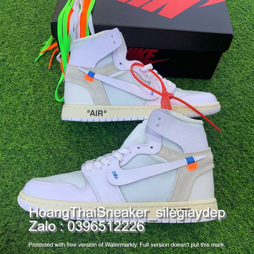 Giầy thể thao jordan 1 off white chicago cổ cao các màu hàng cực kỳ đẹp chuẩn 1:1 (full box bill + free ship)