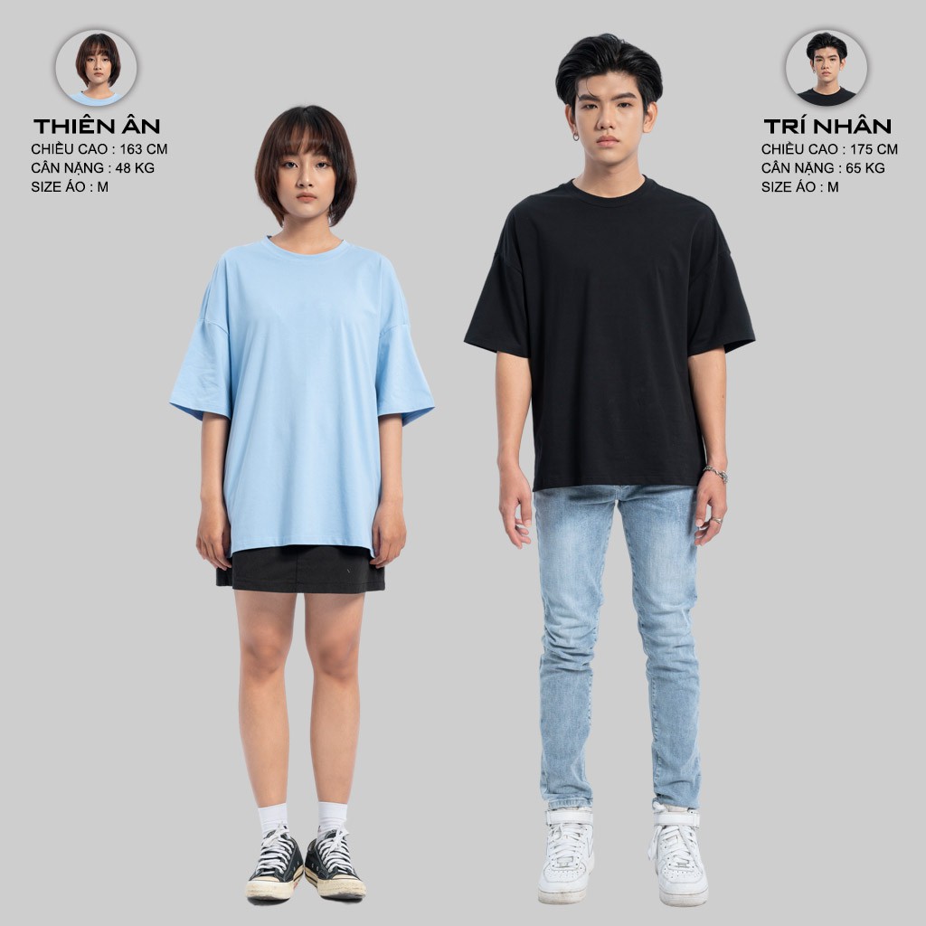 Áo Thun Tay Lỡ Nam Nữ Form Rộng URBAN OUTFITS Trơn ATO01 Cotton 4 Chiều Local Brand