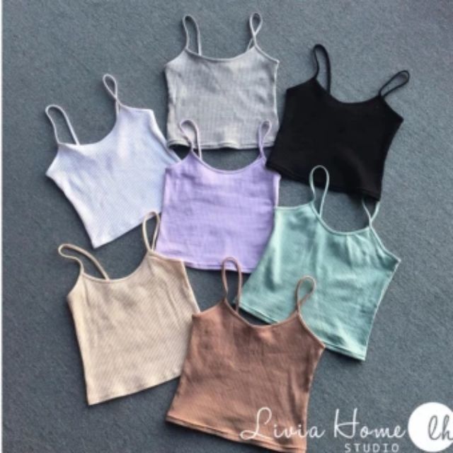 [NGON1511 - giảm thêm 10k] Áo croptop 2 dây EMMIE