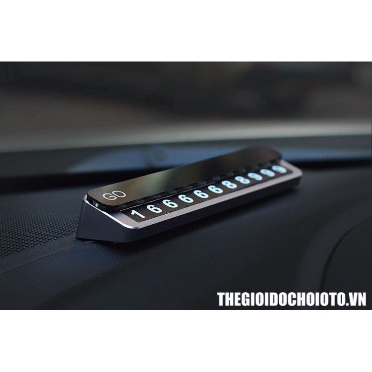 Bảng ghi số điện thoại trên ô tô GD - Bảng chữ to và lớn sử dụng nam châm đặt số chắc chắn