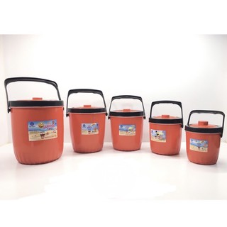 Thùng Đá Tròn Giữ Nhiệt nhựa nguyên sinh ko bị ố vàng đủ size tặng ca nhựa