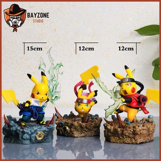 (Chất) Mô hình linh thú pikachu sasuke naruto sakura