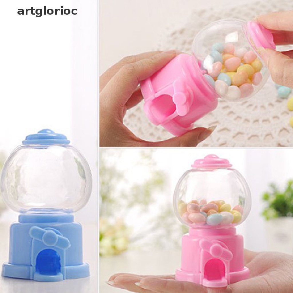 {artglorioc} Mini sweet kids candy machine bubble gumball dispenser baby gift toys cute hye