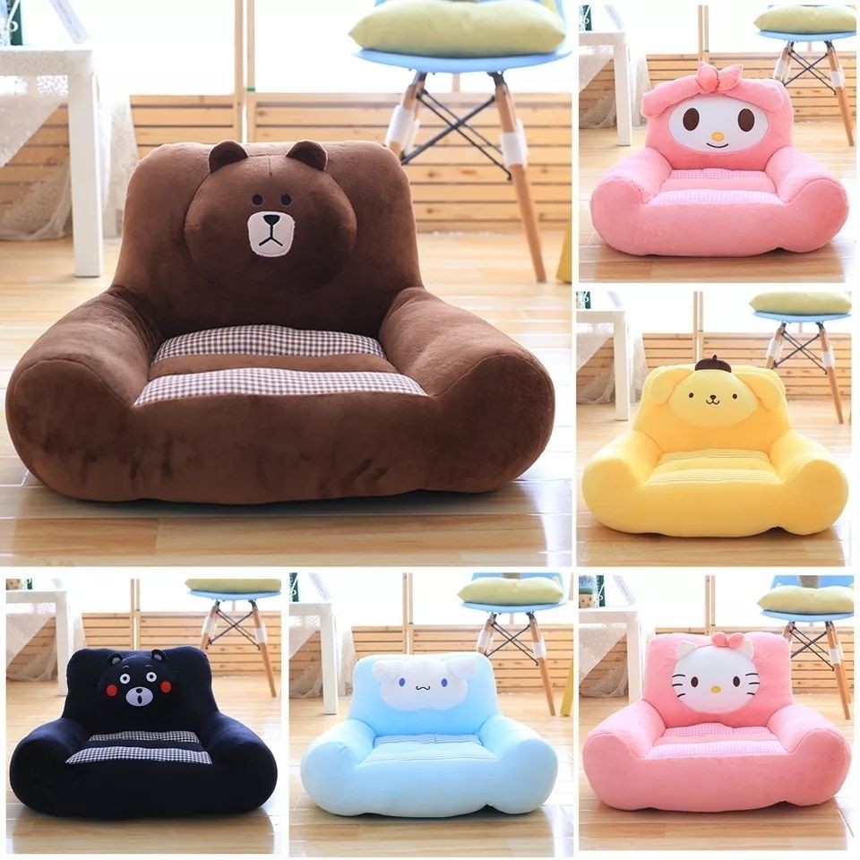 ₪Ghế sofa trẻ em lớn hoạt hình cho bé trai và gái Phòng ngủ đơn tatami có thể tháo rời giặt được <