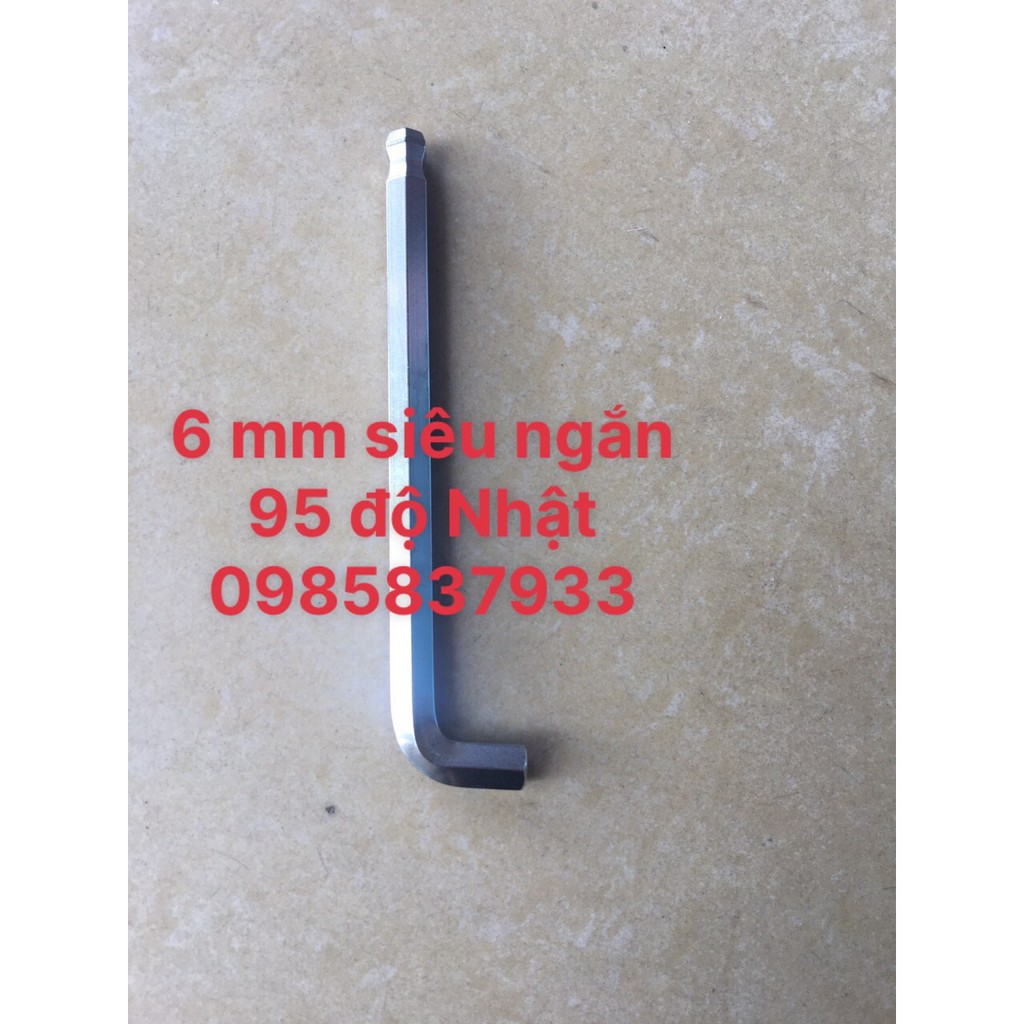 Lục giác 6 mm đầu bi chữ L ngắn 95 độ TTR-6 Eight Nhật tại Máy cầm tay NTT vặn ốc chìm phạm vi hẹp tuổi thọ cao