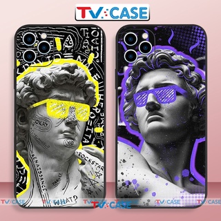 Ốp lưng điện thoại iPhone David cạnh viền vuông silicon dẻo bảo vệ camera ip 6/6s/7/8/X/XS/XR/11/12/13/14 Pro Plus Max
