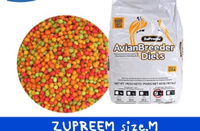 100g Zupreem hạt tròn cho Vẹt nhỏ: Yến Phụng • Cockatiel • Lovebird... (chiếc lẻ)