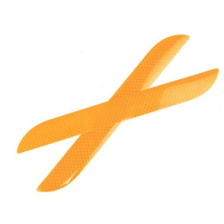 Miếng dán phản quang hai bên cản sau decal góc phía đuôi cho xe hơi ô tô sticker an toàn chống va chạm nhìn rõ ban đêm