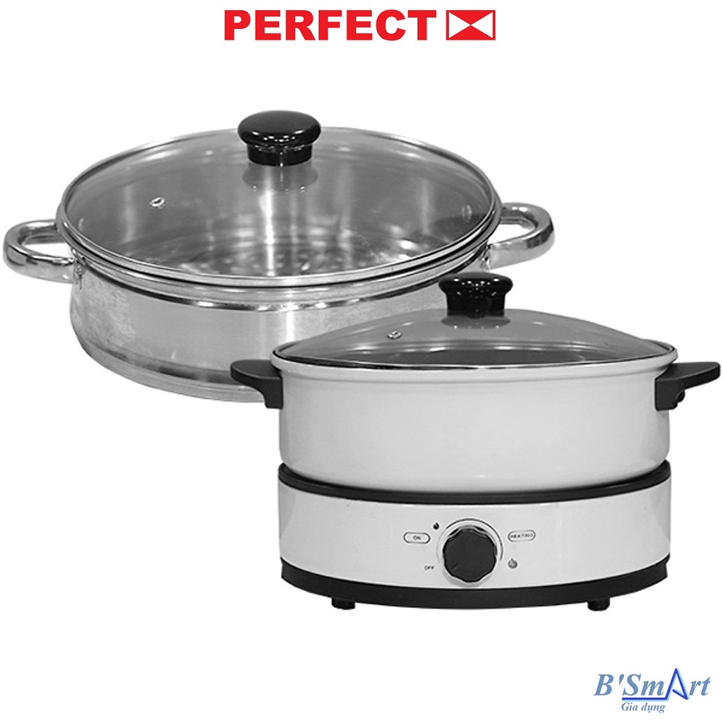 Nồi Nấu Đa Năng Hấp Lẩu Nướng Perfect PF-L06 4 lít