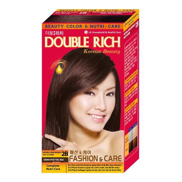 Thuốc nhuộm tóc double rich 60g các màu