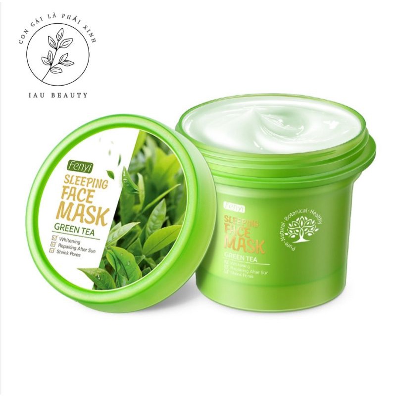 [Hàng chính hãng] Combo 2 lọ Mặt nạ ngủ trà xanh Fenyi/ Sleeping face mask Green tea 100g